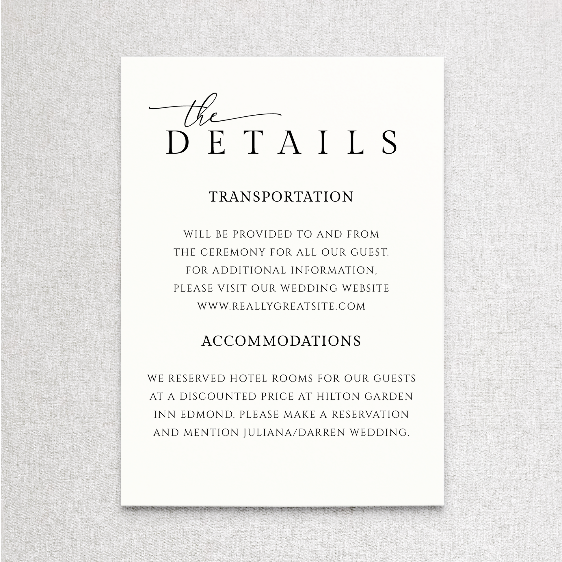 Modern Romance | Details Details Card