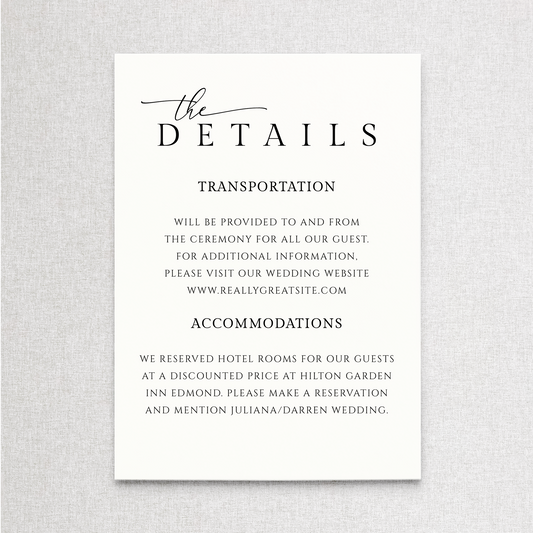 Modern Romance | Details Details Card