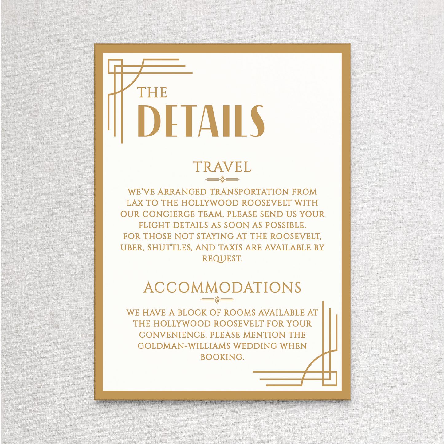 Old Hollywood | Details Details Card