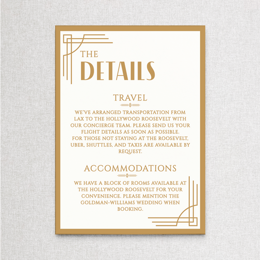 Old Hollywood | Details Details Card
