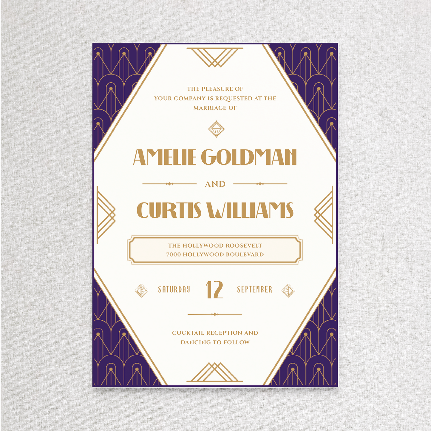 Old Hollywood | Invitation Wedding Suite