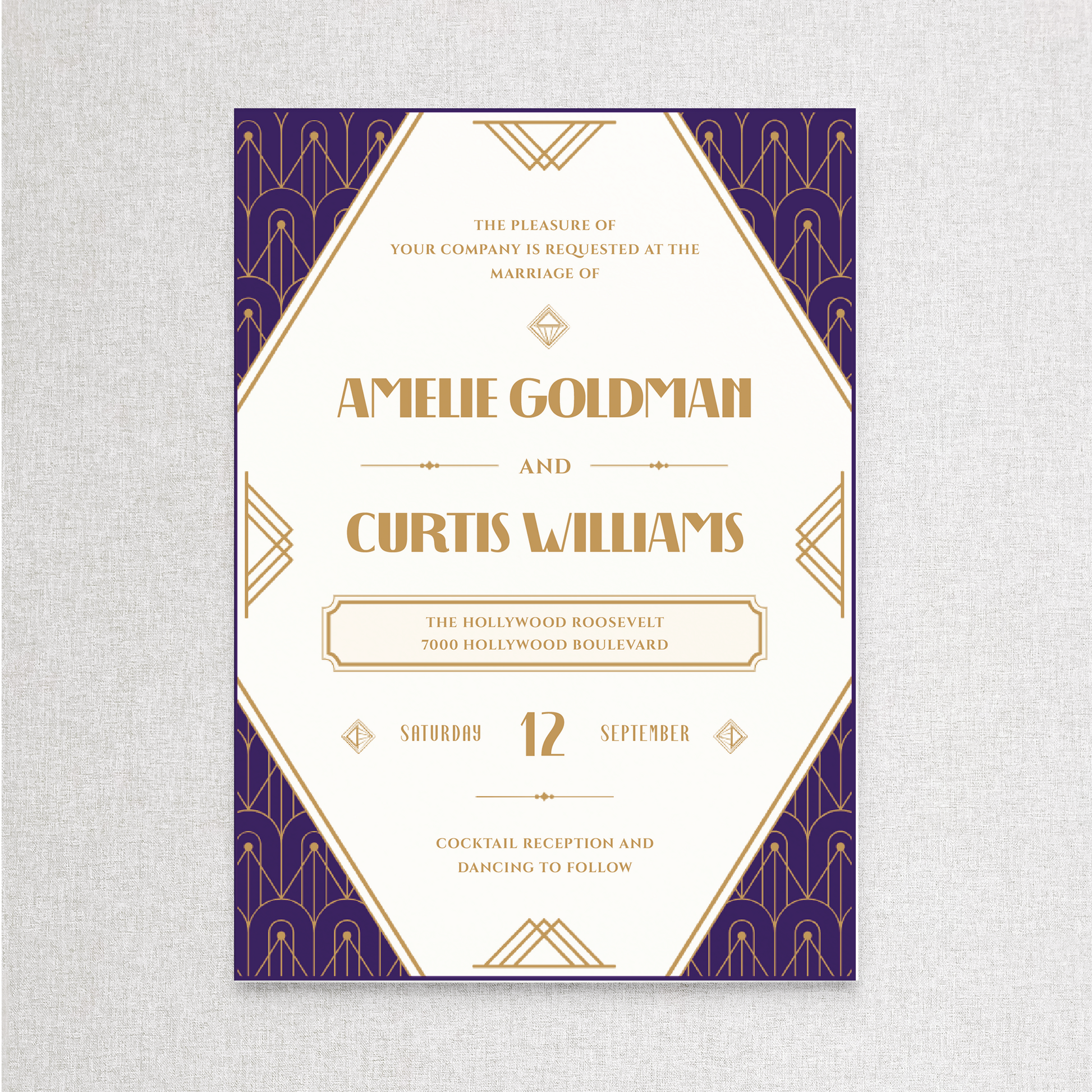 Old Hollywood | Invitation Wedding Suite