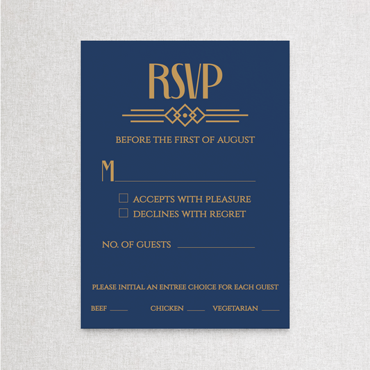 Old Hollywood | RSVP RSVP Card