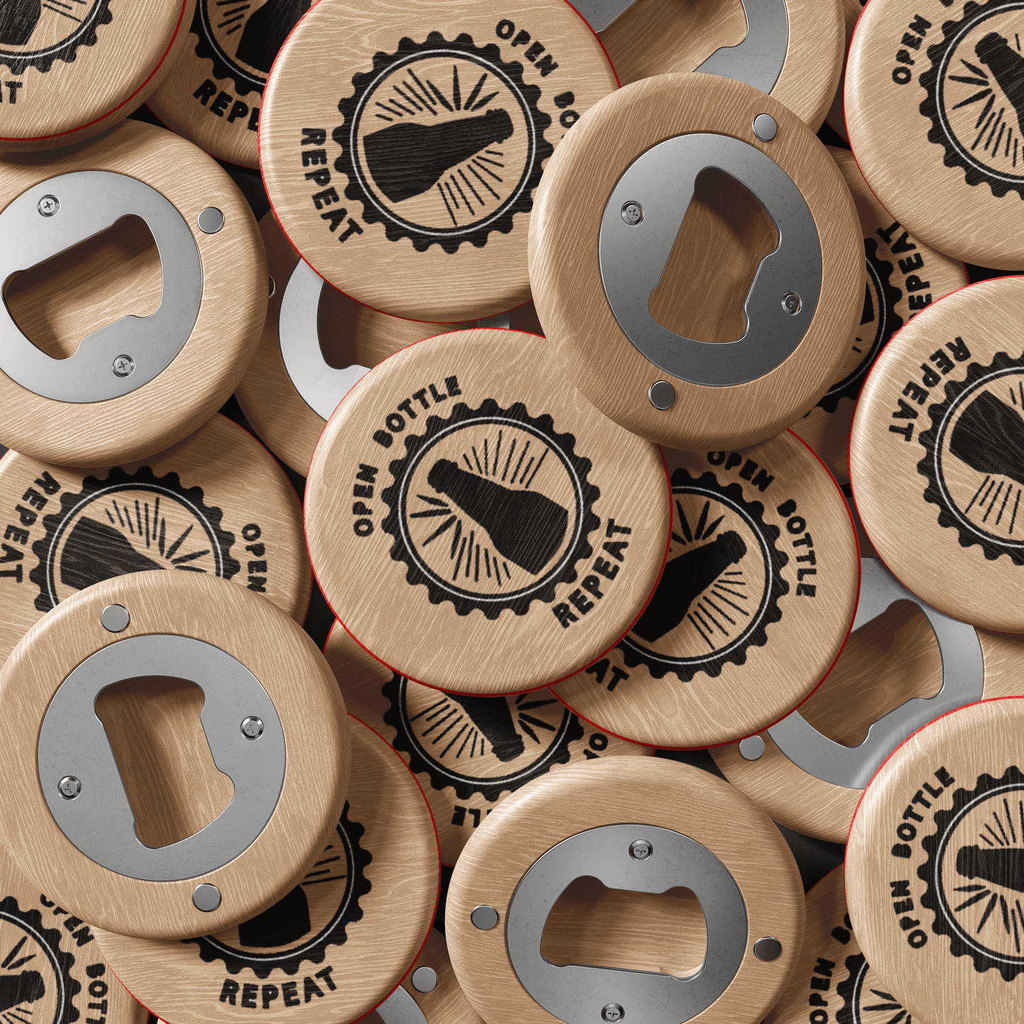 Open Bottle Repeat | Bamboo Bottle Opener Bottle Opener