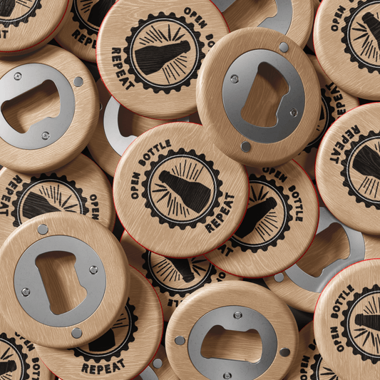 Open Bottle Repeat | Bamboo Bottle Opener Bottle Opener