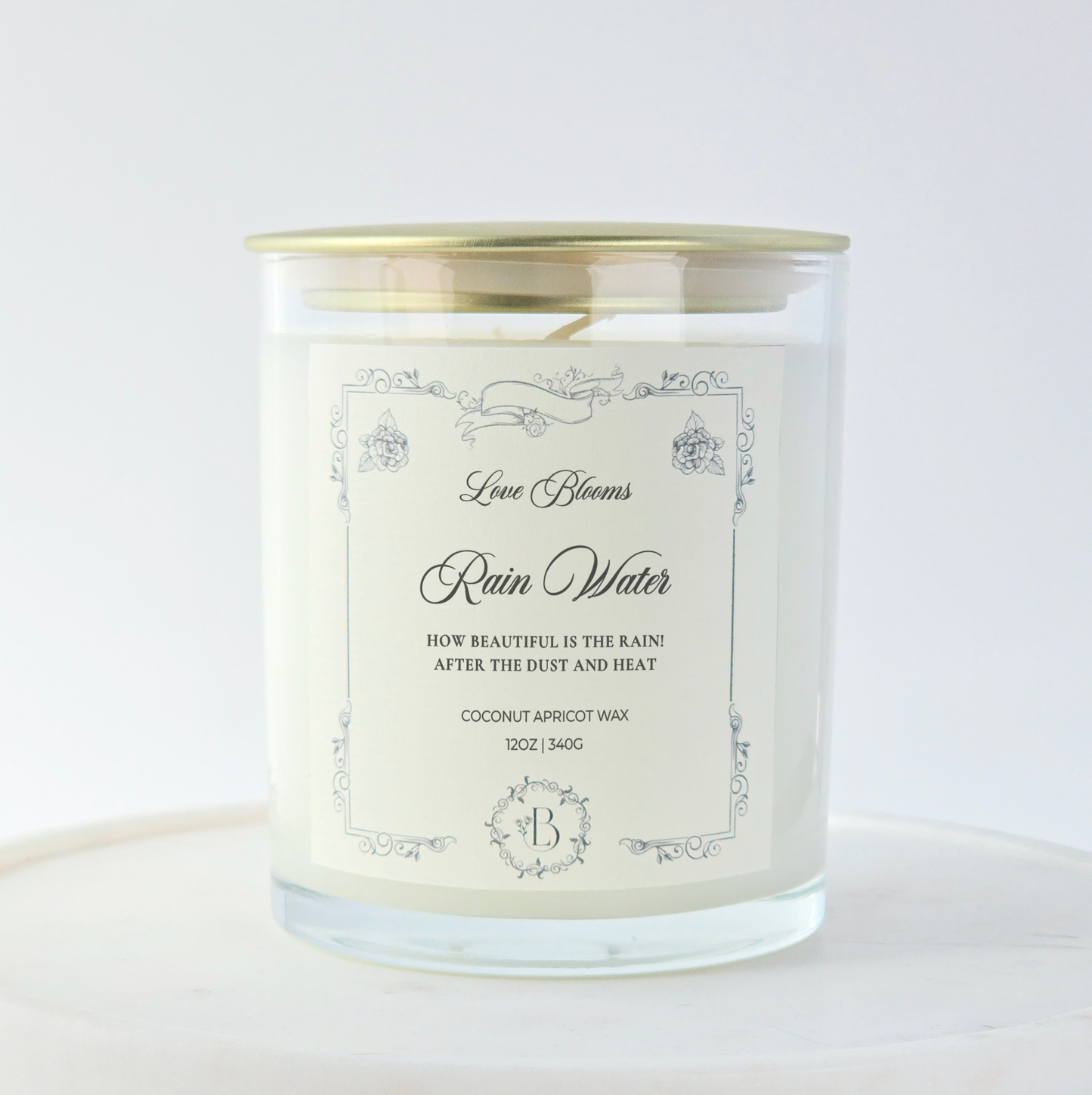 Rain Water | Scented Candle 12oz Candle