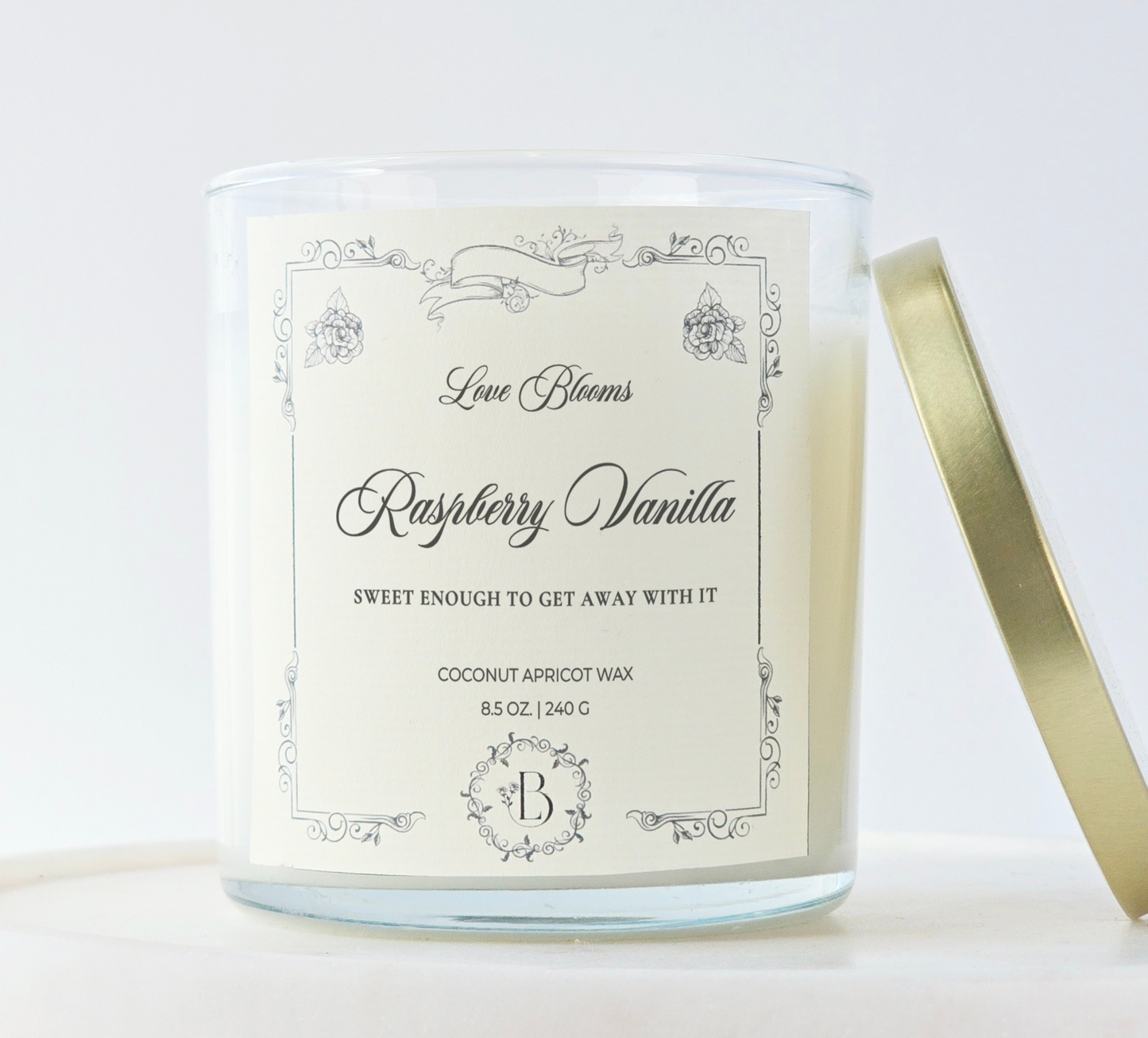 Raspberry Vanilla | Scented Candle 8.5oz Candle