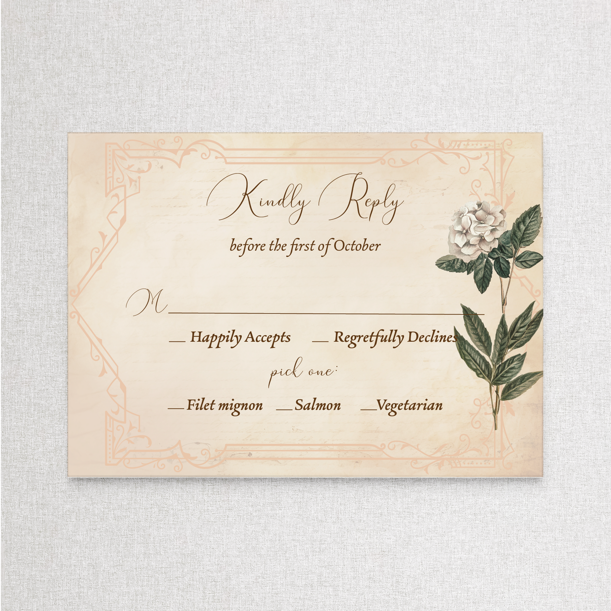 The Secret Garden | RSVP RSVP Card