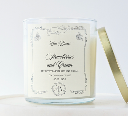 Strawberries & Cream | Scented Candle 8.5oz Candle
