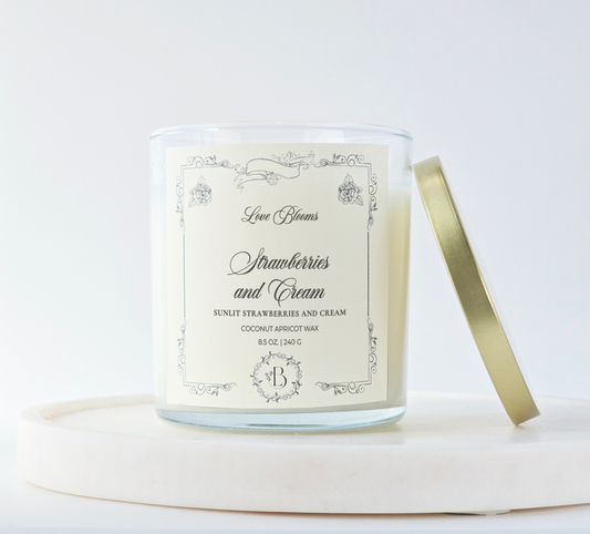 Strawberries & Cream | Scented Candle 8.5oz Candle