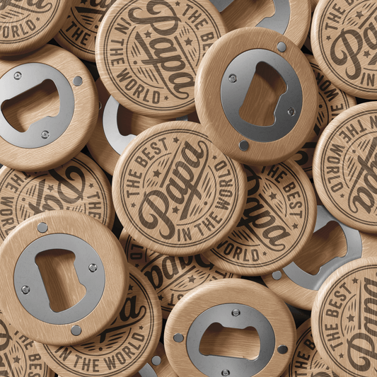 The Best Papa in the World | Bamboo Bottle Opener Bottle Opener