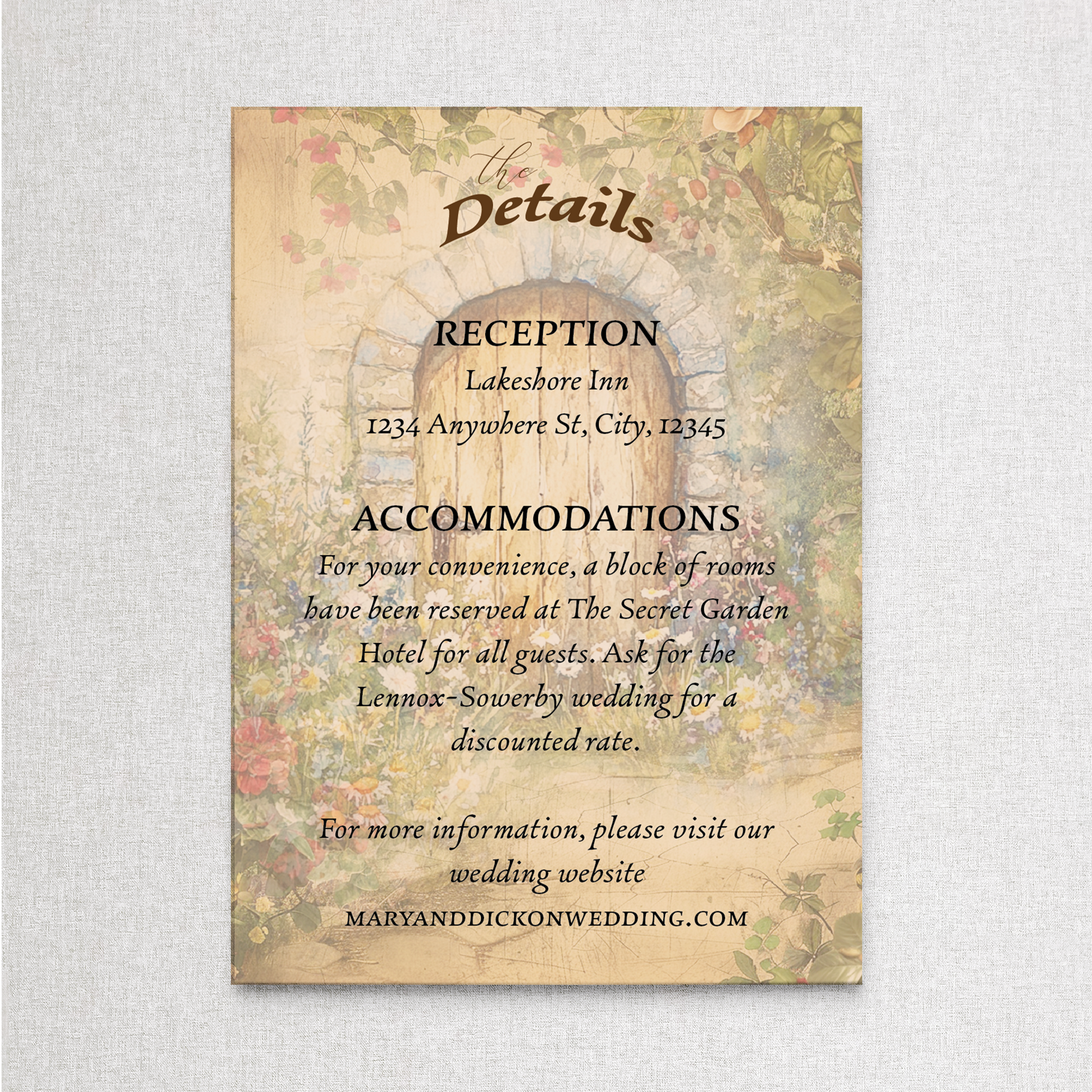 Secret Garden | Details Details Card