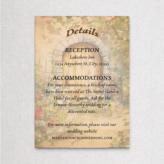 Secret Garden | Details Details Card