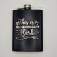 Custom Engraved Flask | Branded 8oz Stainless Steel Flask for Corporate & Client Gifts Hip Flask