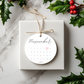 First Christmas Married Custom Calendar Ornament Holiday Ornament