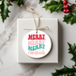Merry Merry Christmas Ceramic Ornament Holiday Ornament