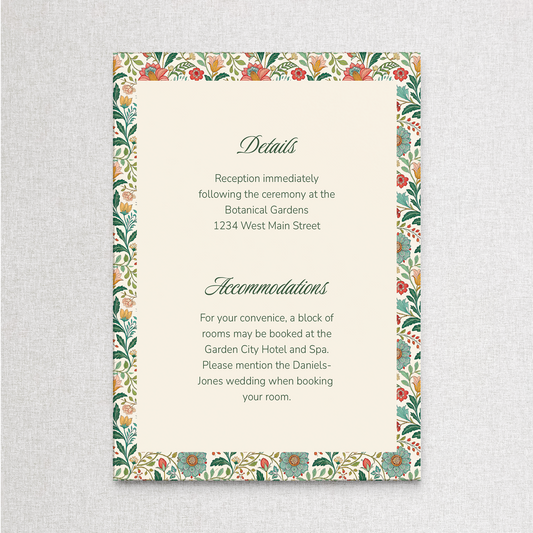 Vintage Garden Party | Details Details Card