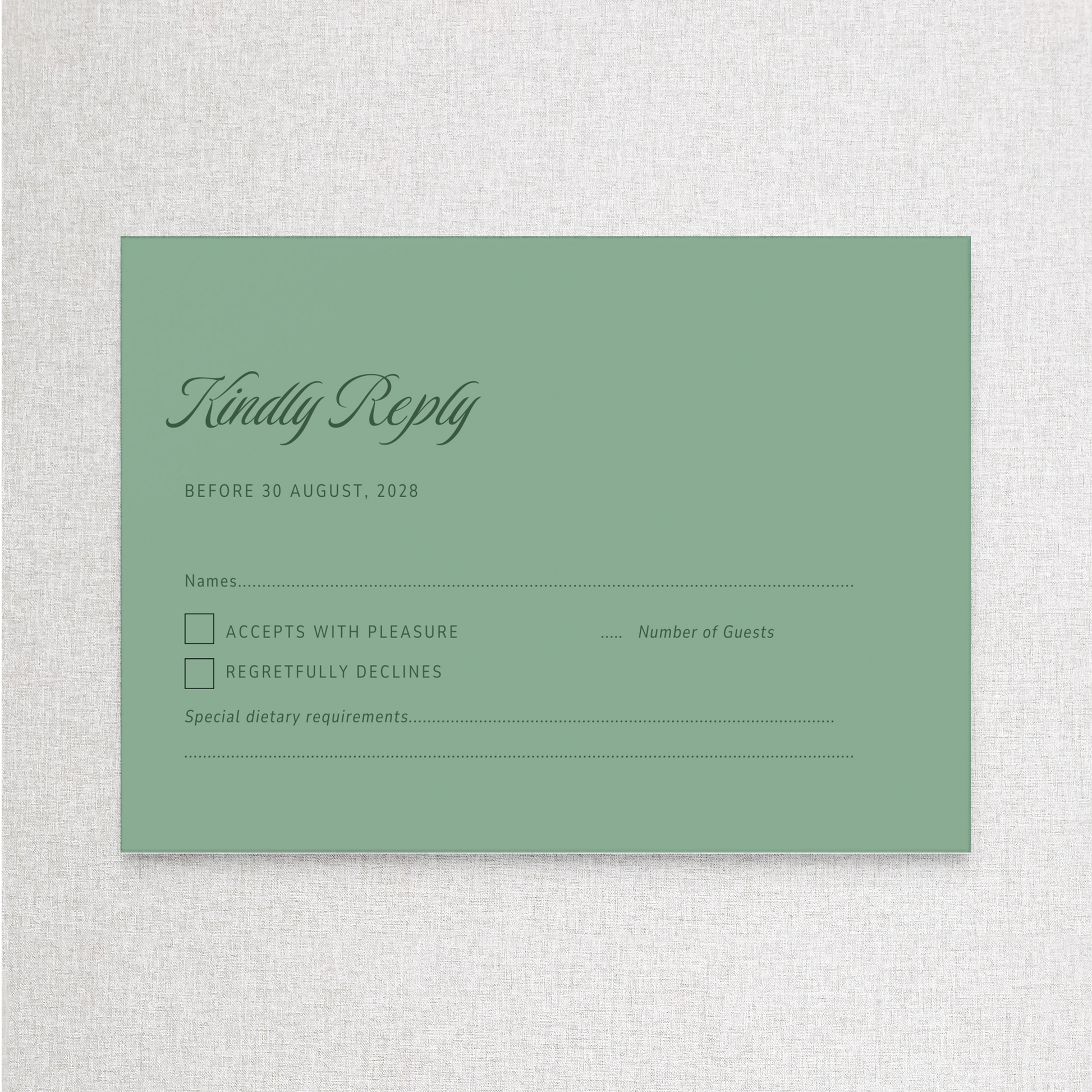 Vintage Garden Party | RSVP RSVP Card