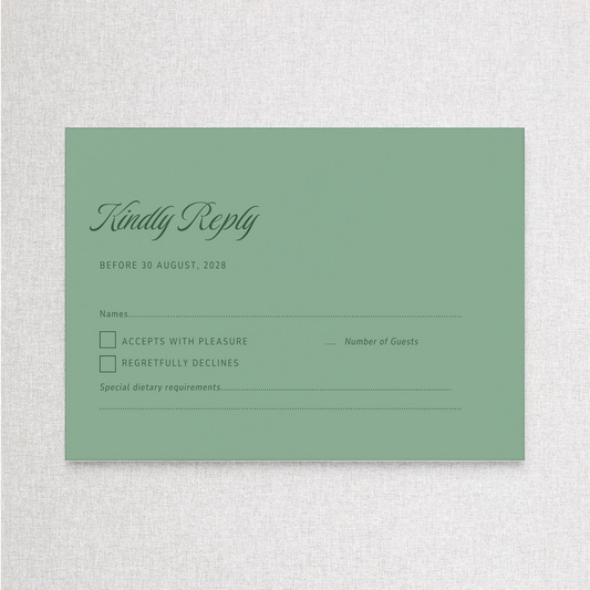 Vintage Garden Party | RSVP RSVP Card