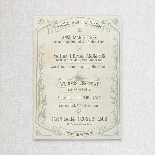 Whimsical Forest | Invitation Wedding Suite
