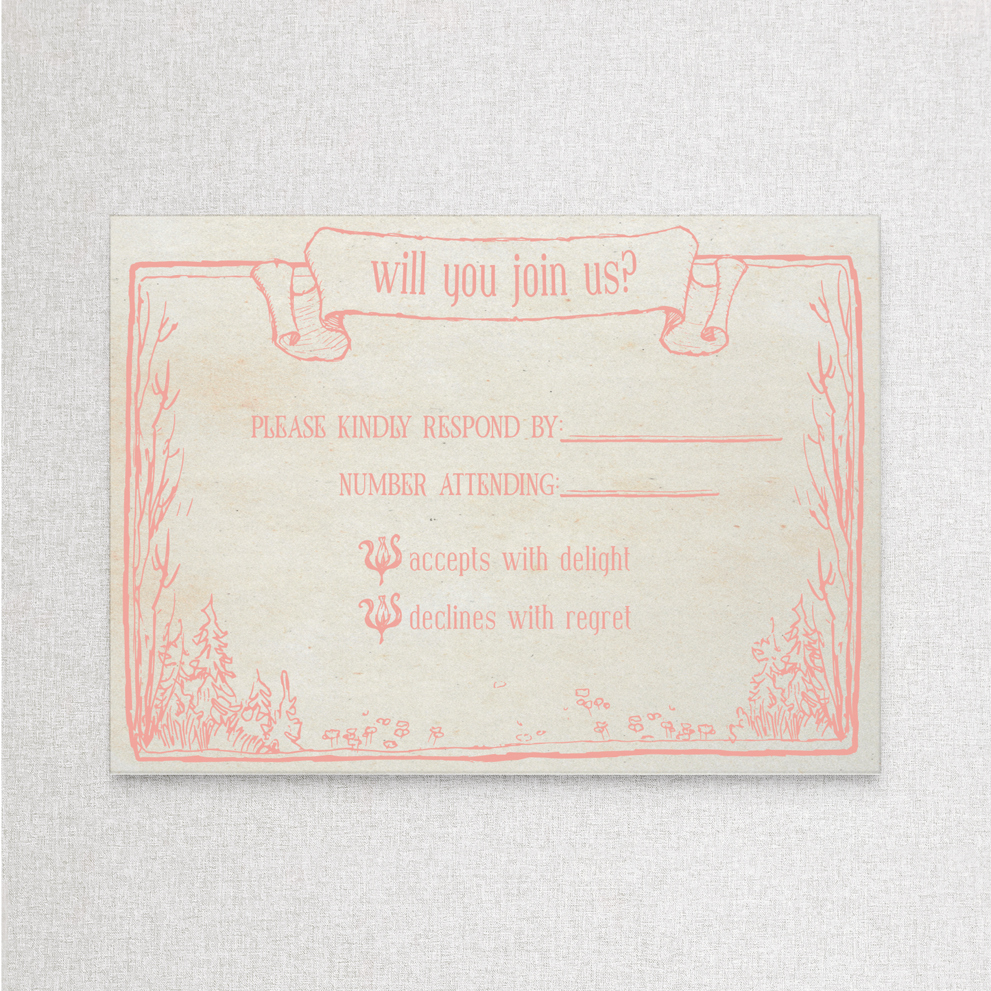 Whimsical Forest | RSVP RSVP Card