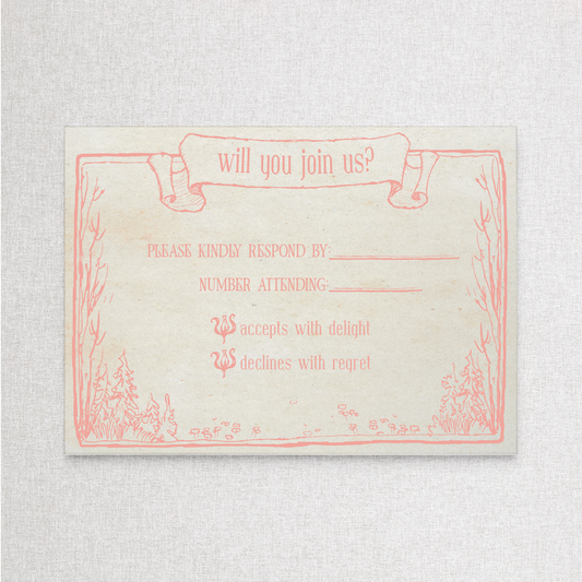 Whimsical Forest | RSVP RSVP Card