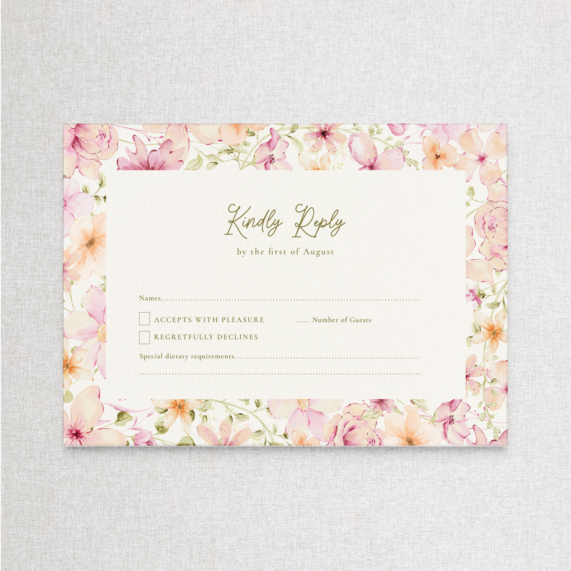 Wildflowers | RSVP RSVP Card