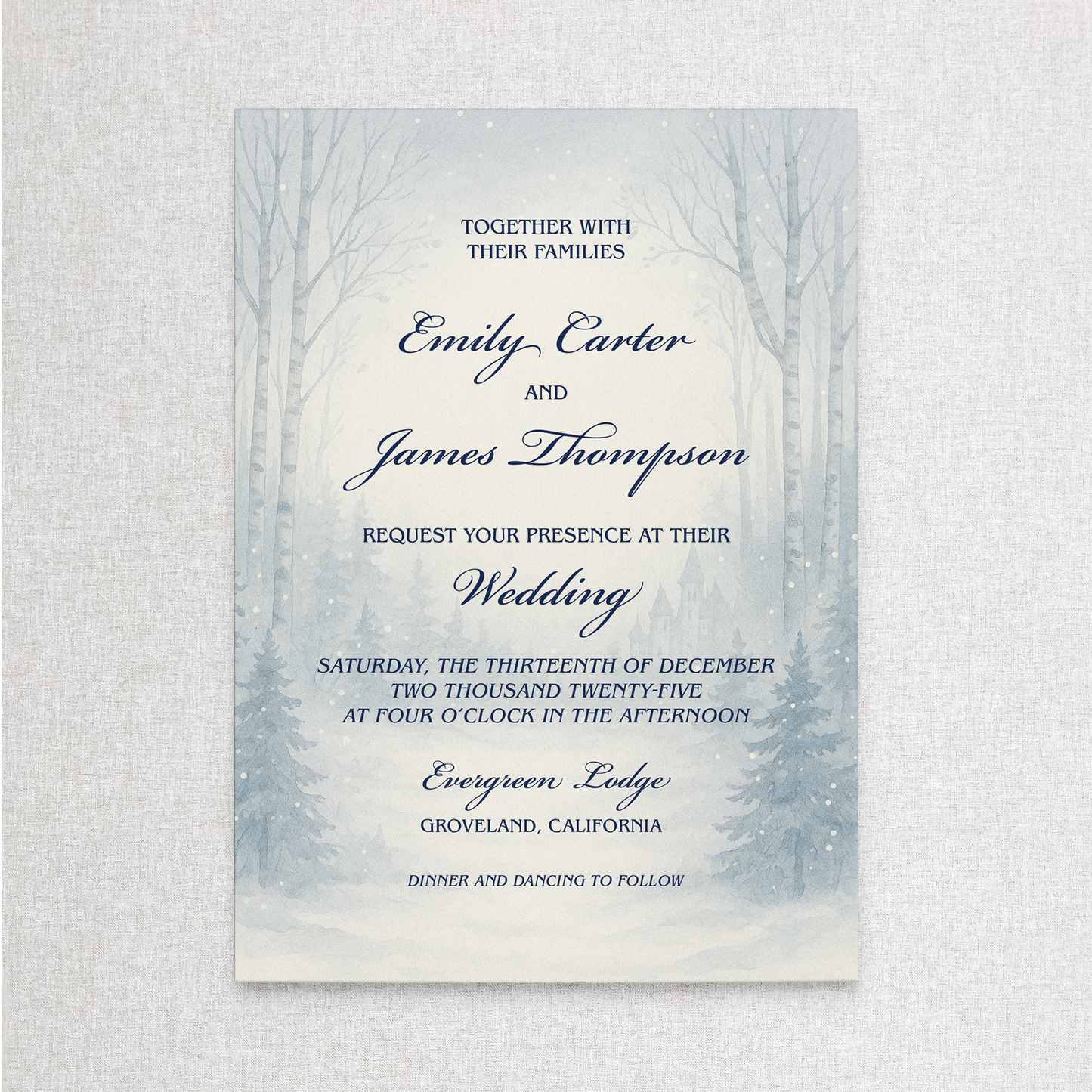 Winter Storybook | Invitation Wedding Suite