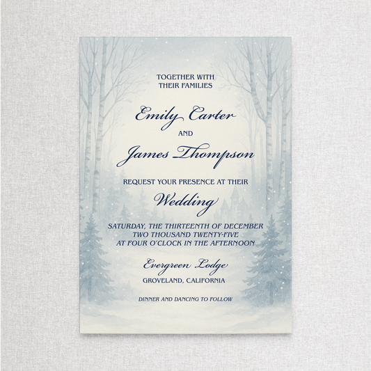 Winter Storybook | Invitation Wedding Suite