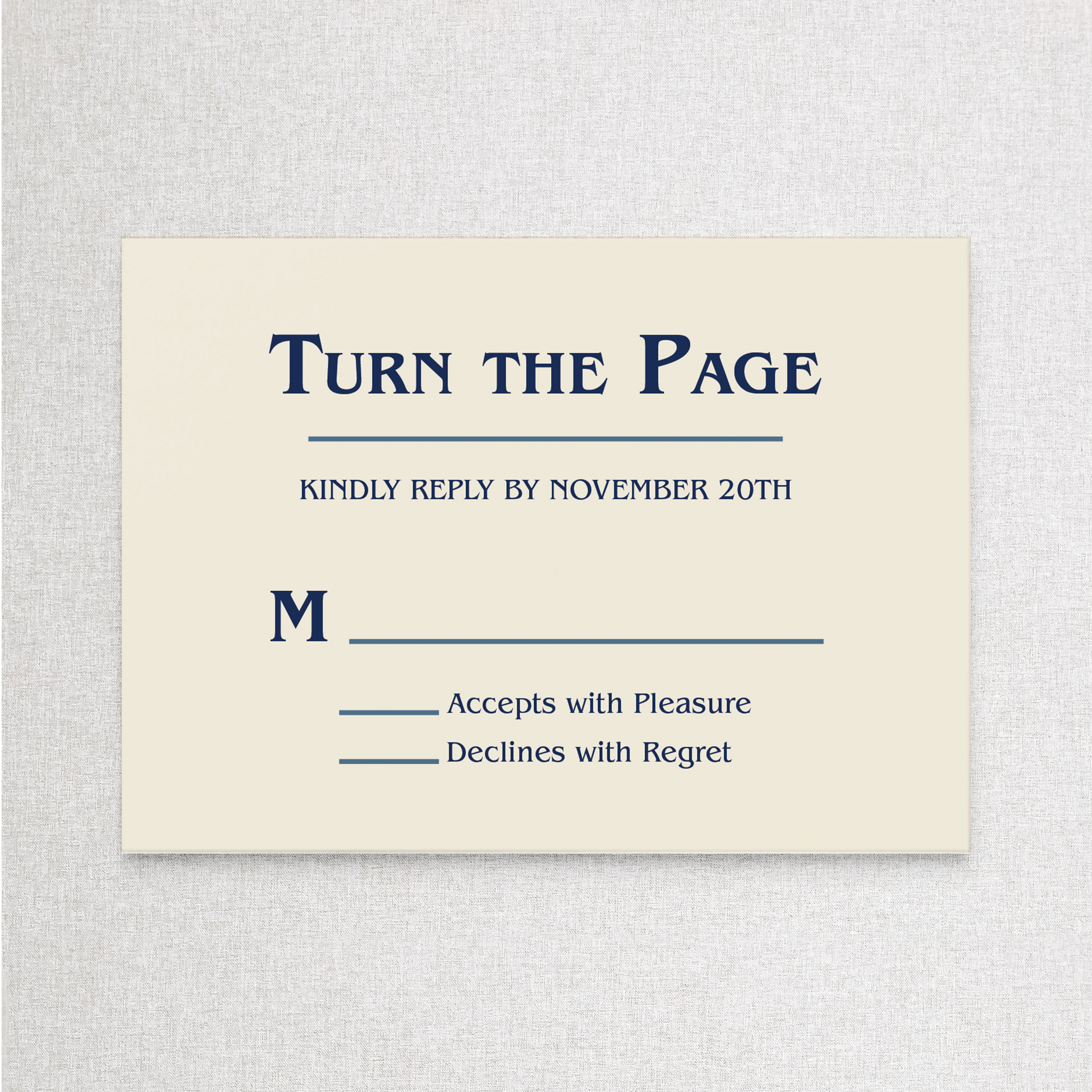 Winter Storybook | RSVP RSVP Card