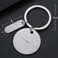 Personalized Photo Engraved Black Stainless Steel Keychain personalized keychain engraved