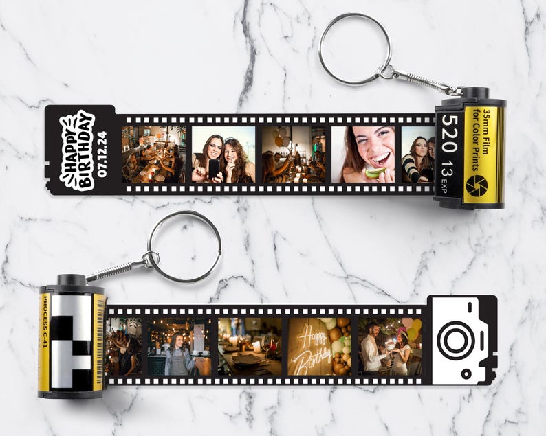 Personalized Photos | Film Roll Keychain personalized film roll keychain