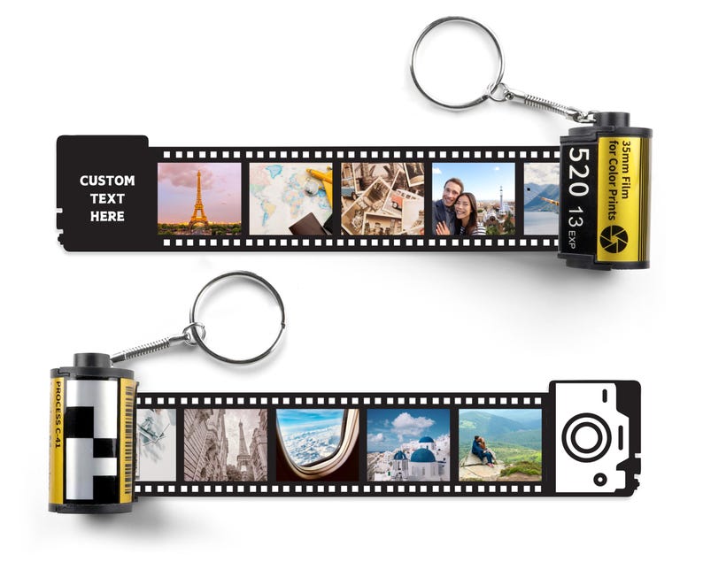 Personalized Photos | Film Roll Keychain personalized film roll keychain