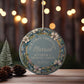Our First Christmas Married Blue Wreath Ornament Holiday Ornament