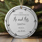 Our First Christmas as Mr. and Mrs. Holiday Ornament Holiday Ornament