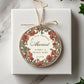 Our First Christmas Married Floral Art Nouveau Ornament Holiday Ornament