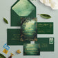 Enchanted Forest | 6pc Wedding Invitation Suite with RSVP + Details Card